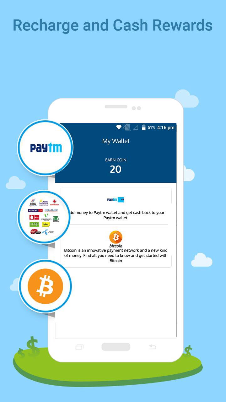 Clickapp Earn Bitcoin Paytm For Android Apk Download - 